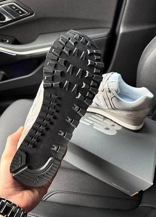 Кроссовки new balance 574 silver white 9