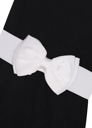 Вінтажний пояс  ro rox boutique з атласним бантом - еластичний пояс на талії