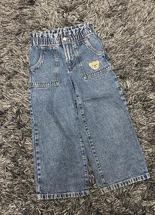 Стильні широке дитячі джинси