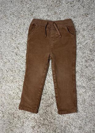 Штани вельветові mango для хлопчика 18-24 міс. 92 см