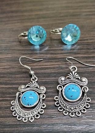 Серьги с камнями
