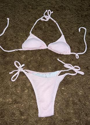Купальник новий рожевий xs, s
