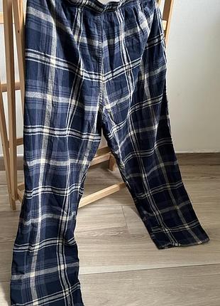 Чоловічі домашні штани в клітинку /  домашній одяг / одяг для дому та сну /чоловічий одяг / піжамні штани в клітинку l/xl