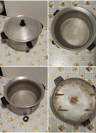 Каструля алюмінієва двошарова молоковарка 3 л