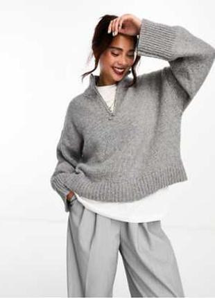 Вʼязаний светр на молнії asos