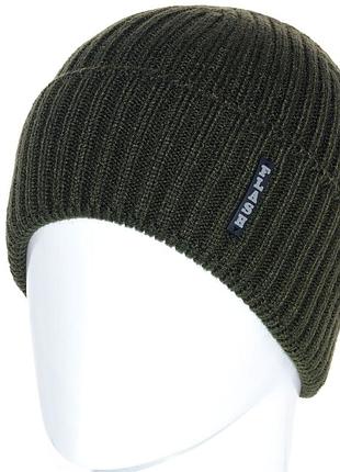 Мужская шапка цвета хаки