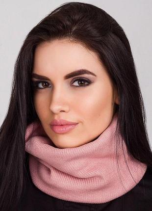 Женский теплый снуд бафф на флисе