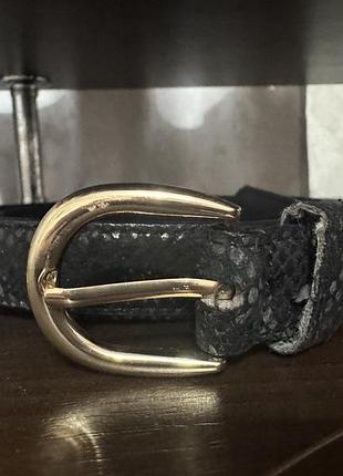 Ремень жіночий шкіряний ,із зміїним принтом