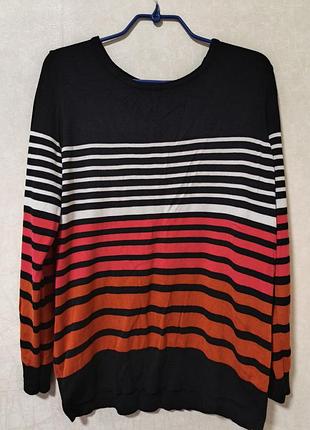 Кофта красная в полоску