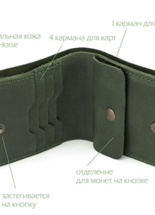 Женский подарочный набор handycover №44 зеленый (кошелек, 2 обложки, ключница) в коробке6 фото