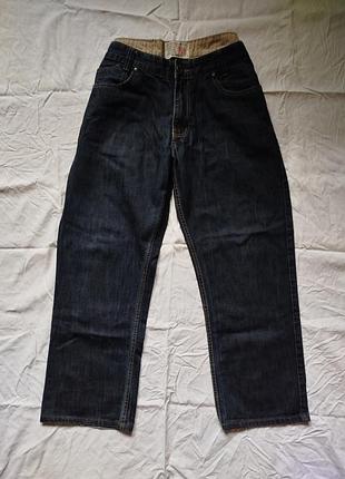 Брюки джинсы женские темно синие укороченные прямые трендовые стильные 100% коттон джинсовые брюки женккие укороченное s m 42 44 размер хлопковые