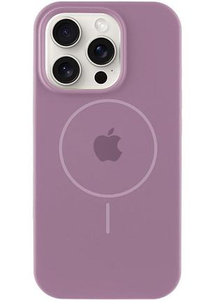 Чохол silicone case full protective (aa) with magsafe для apple iphone 14 pro (6.1") ліловий / lilac pride