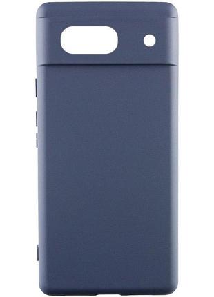 Чохол tpu getman liquid silk full camera для google pixel 6 синій / midnight blue