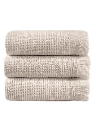 Набір рушників lotus home - rius natural бежевий 30x50 (3 од.)