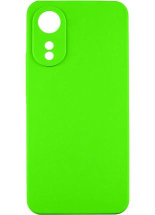 Чохол tpu getman liquid silk full camera для oppo a78 4g салатовий / neon green
