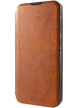 Шкіряний чохол-книжка belora для xiaomi redmi 9a brown