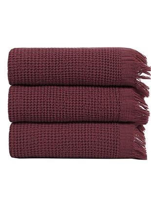 Рушник lotus home - rius red червоний 50x100