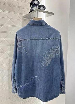 Рубашка джинсовая бренд 4