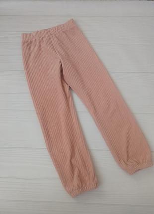 Штани спортивні вельвет рожеві 8р