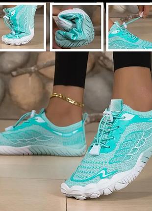 Женские аквашузы с нескользкой подошвой для водного спорта и йоги