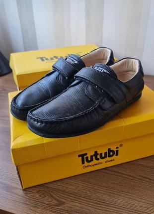 Ортопедическая обувь туфли мокасины кожа tutubi 37 разм