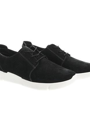 Кожаные городские мужские кроссовки нубук перфорация