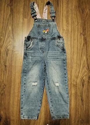 Джинсовый комбинезон для девочки little kids