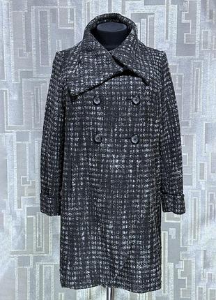 Пальто женское 62-64 (uk22) размера темно-серое демисезон осень весна