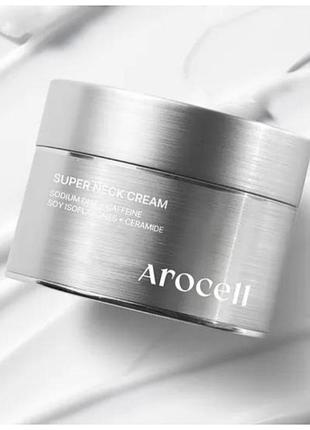 Регенерирующий антивозрастной крем для шеи с полинуклеотидами и изофлавонами arocell super neck cream (80 мл)