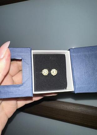 Zarina пусети з жовтим каменем