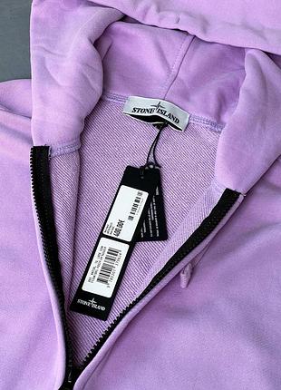 Лілове худі stone island 2