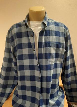 Тепла чоловіча сорочка в клітинку. одяг з сша та канади!