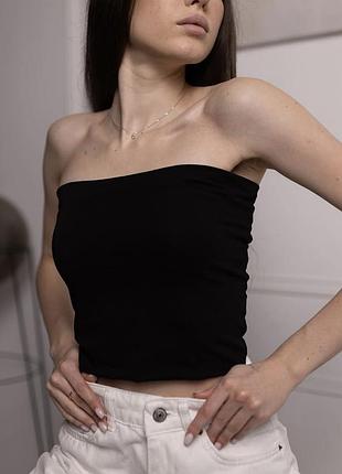 Топ-бандо чорний новий