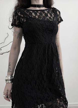 Сукня мереживо чорна