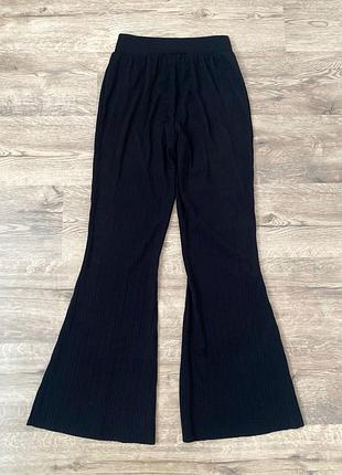 Чорні базові штани кльош з еластичним поясом george