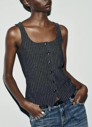 Топ-жилет у смужку