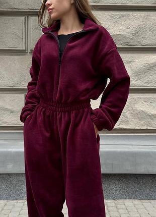 Теплый флисовый костюм