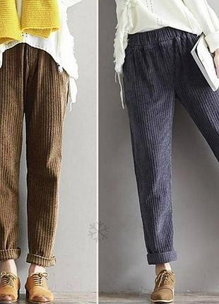 Стильные брюки брюки из вельвета