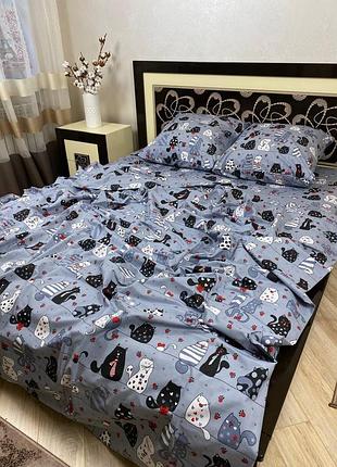 🌸 комплект постельного белья мурчики