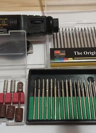 Фрезер для манікюру з насадками. набір для манікюру.