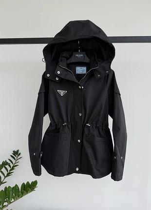 Чёрная ветровка люкс