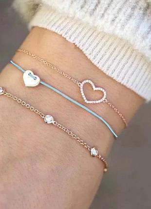 Набір з 3 мінімалісичних браслетів