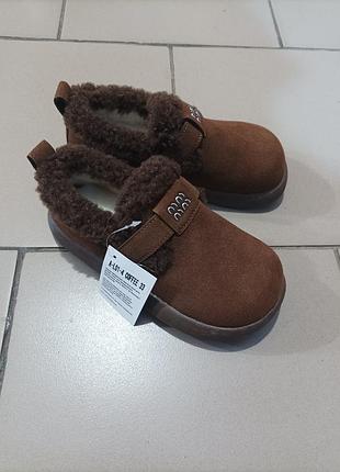 Лоферы утепленные для девочки