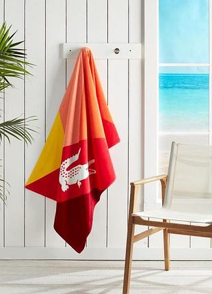Пляжний рушник lacoste cotton beach towel лакосту лакосте