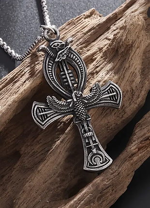 Ожерелье с подвеской глаз гора и анкх-крест