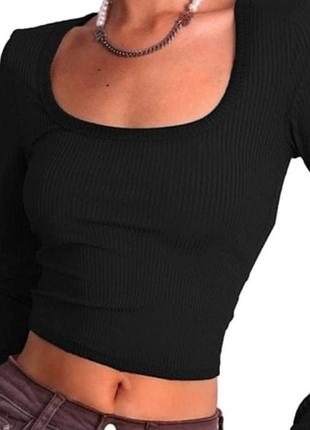 Кроп-топ в рубчик xss