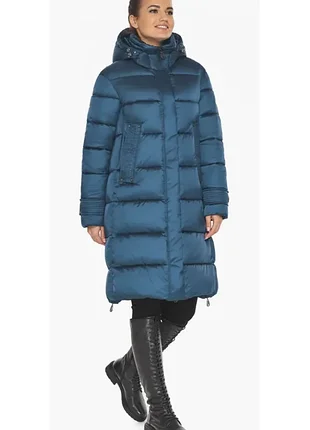 Куртка воздуховик зима синий флюорит