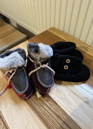 Теплі угги, черевики для немовлят 2-6міс
