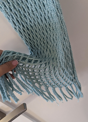 Шарф макраме сетка с  люрексом женский