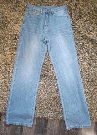 Базовые синие джинсы брюки брюки прямые размер с